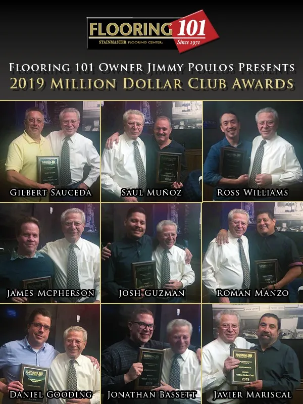 2019 Million Dollar Club | Flooring 101