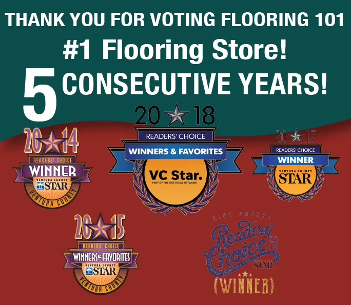 5 CONSECUTIVE YEARS-2018 | Flooring 101