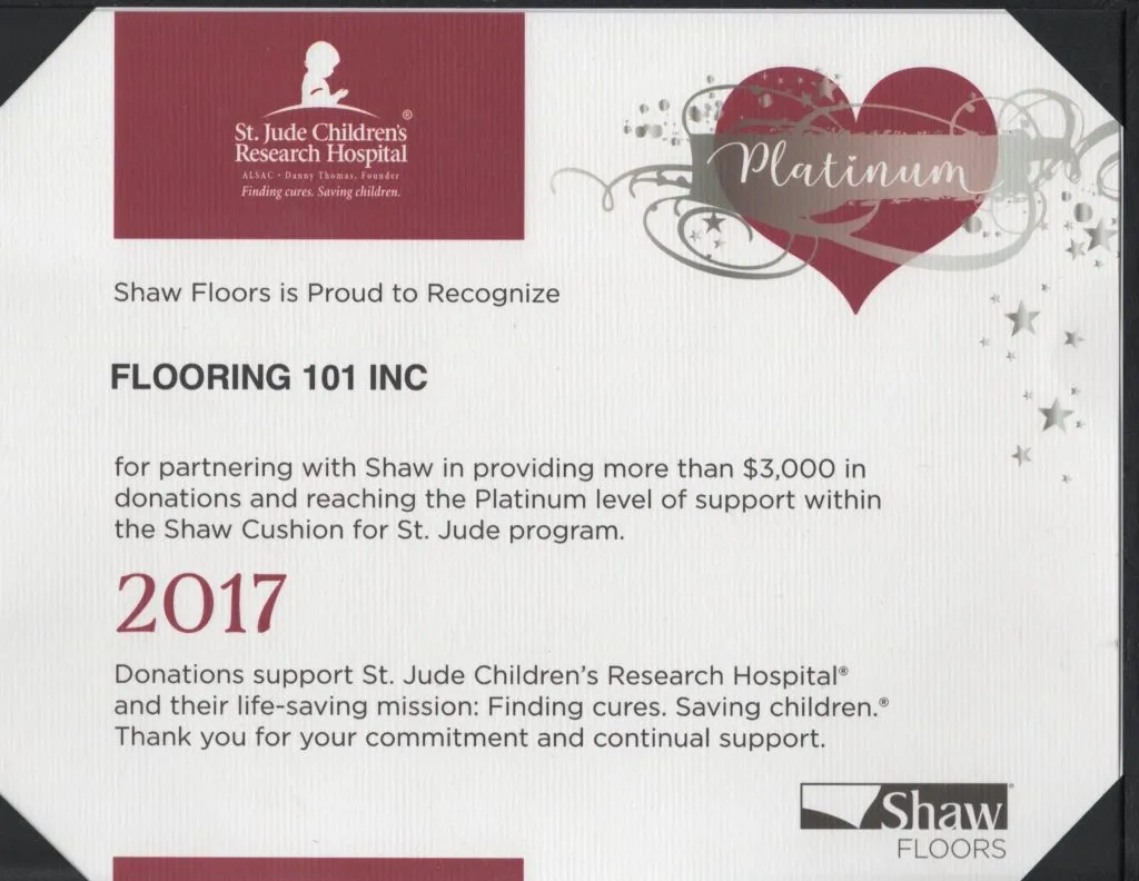 St. Jude’s Children’s Research Hospital-2017 | Flooring 101